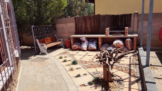 communal barbeque area
